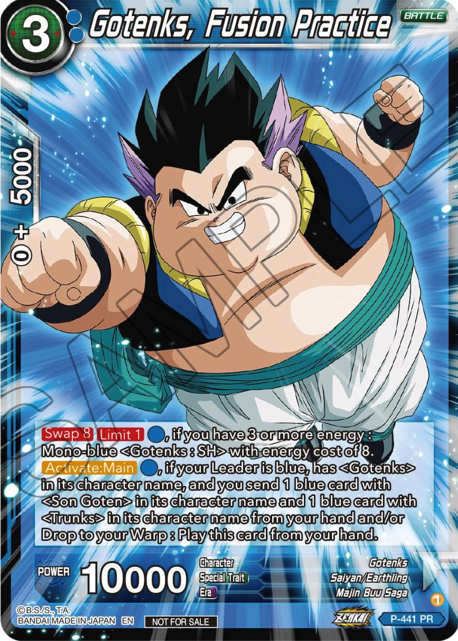 Gotenks, Fusion Practice (Zenkai Series Tournament Pack Vol.2) (P-441) [Tournament Promotion Cards] | Shuffle n Cut Hobbies & Games