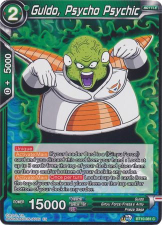 Guldo, Psycho Psychic (BT10-081) [Rise of the Unison Warrior 2nd Edition] | Shuffle n Cut Hobbies & Games