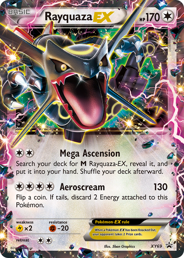 Rayquaza EX (XY69) (Shiny) [XY: Black Star Promos] | Shuffle n Cut Hobbies & Games