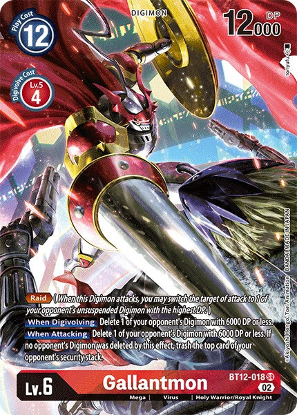 Gallantmon [BT12-018] (Alternate Art) [Across Time] | Shuffle n Cut Hobbies & Games