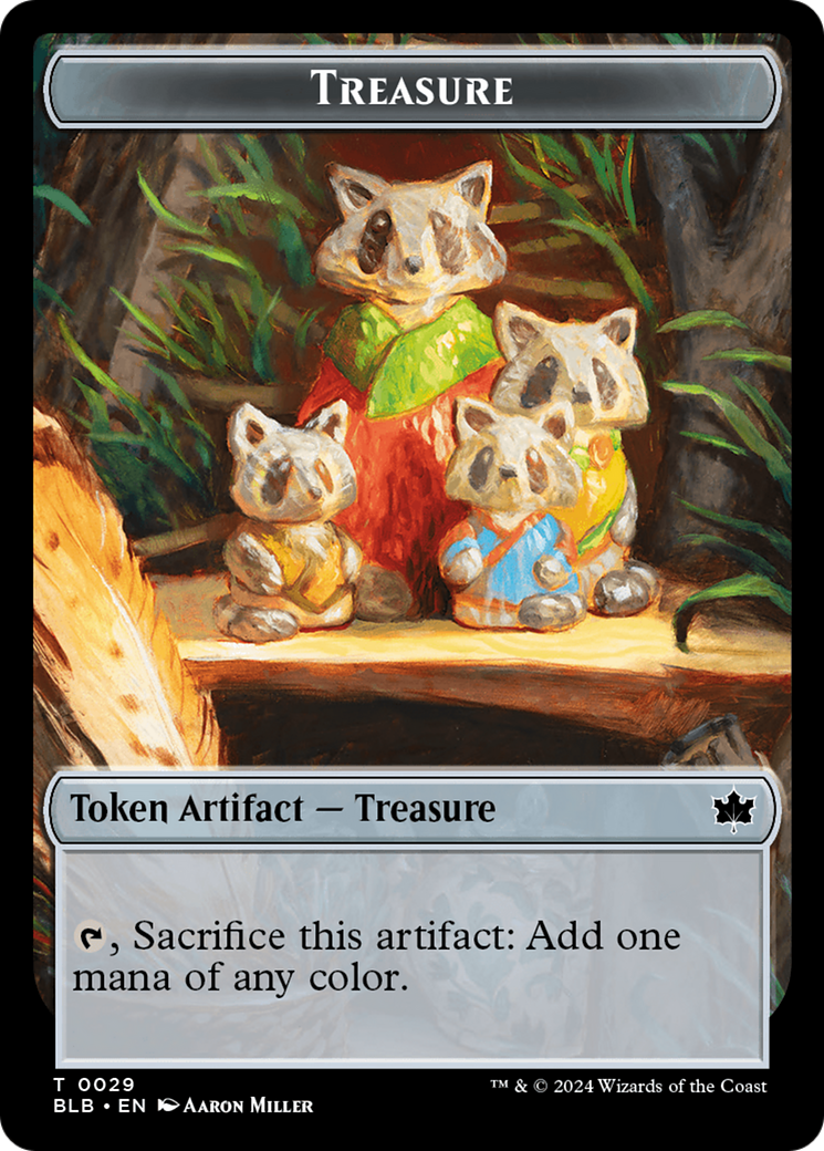 Rabbit // Treasure Double-Sided Token [Bloomburrow Tokens] | Shuffle n Cut Hobbies & Games