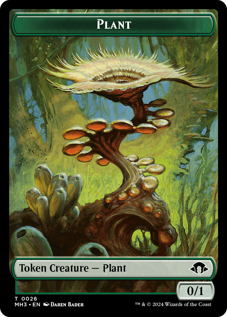 Plant // Energy Reserve Double-Sided Token [Modern Horizons 3 Tokens] | Shuffle n Cut Hobbies & Games