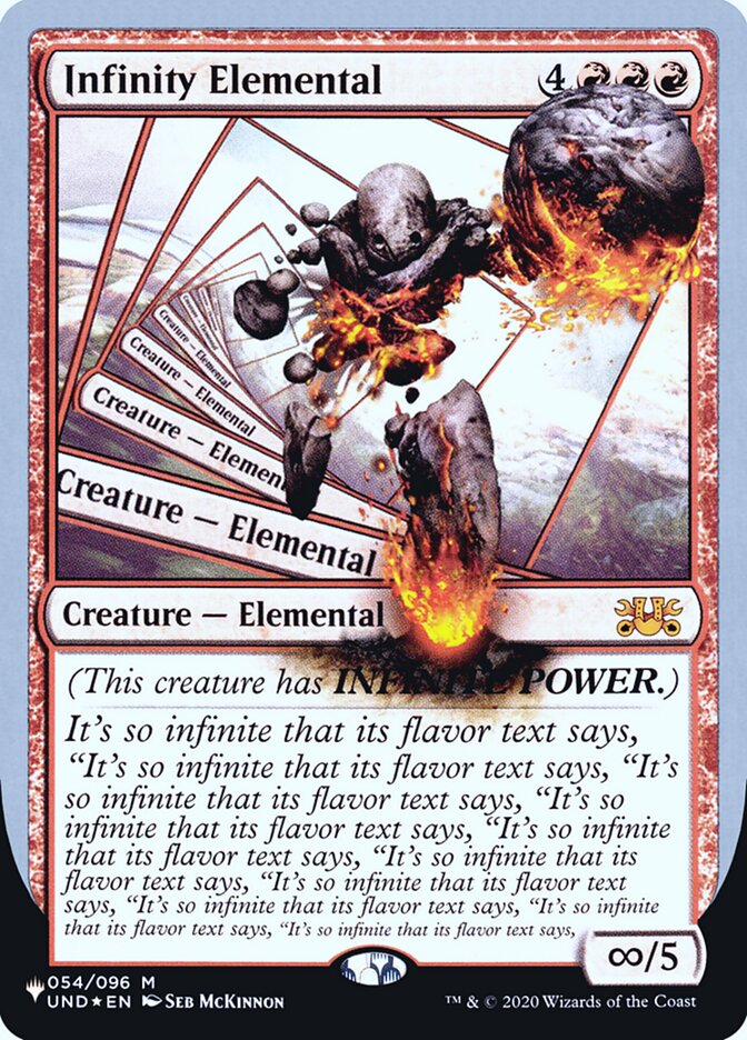 Infinity Elemental (Unfinity Foil Edition) [The List] | Shuffle n Cut Hobbies & Games