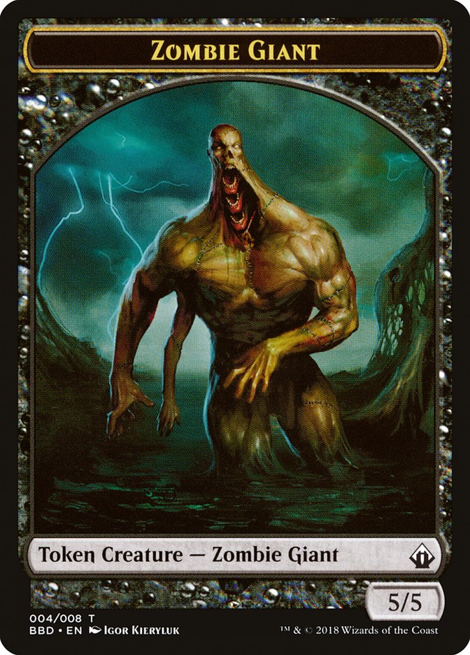 Zombie Giant Token [Battlebond Tokens] | Shuffle n Cut Hobbies & Games