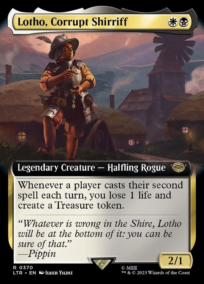 Lotho, Corrupt Shirriff (Extended Art) [The Lord of the Rings: Tales of Middle-Earth] | Shuffle n Cut Hobbies & Games