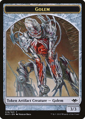 Soldier (004) // Golem (018) Double-Sided Token [Modern Horizons Tokens] | Shuffle n Cut Hobbies & Games