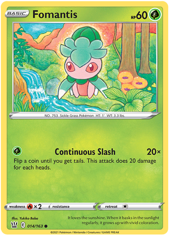 Fomantis (014/163) [Sword & Shield: Battle Styles] | Shuffle n Cut Hobbies & Games