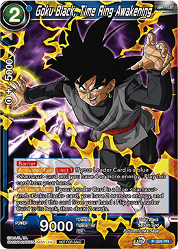 Goku Black, Time Ring Awakening (Unison Warrior Series Boost Tournament Pack Vol. 7) (P-369) [Tournament Promotion Cards] | Shuffle n Cut Hobbies & Games