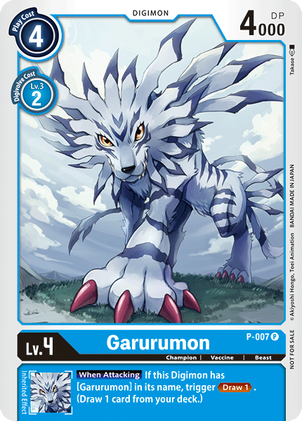 Garurumon [P-007] [Promotional Cards] | Shuffle n Cut Hobbies & Games