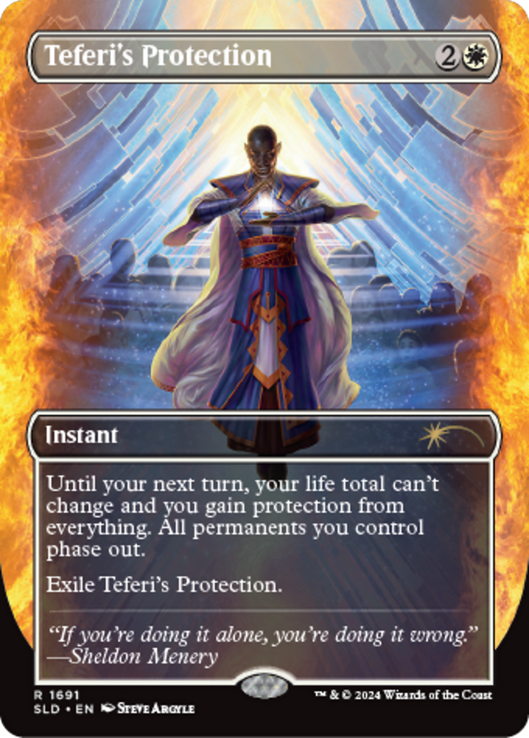 Teferi's Protection (1691) [Secret Lair: Sheldon's Spellbook] | Shuffle n Cut Hobbies & Games