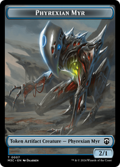 Phyrexian Myr // Servo Double-Sided Token [Modern Horizons 3 Commander Tokens] | Shuffle n Cut Hobbies & Games