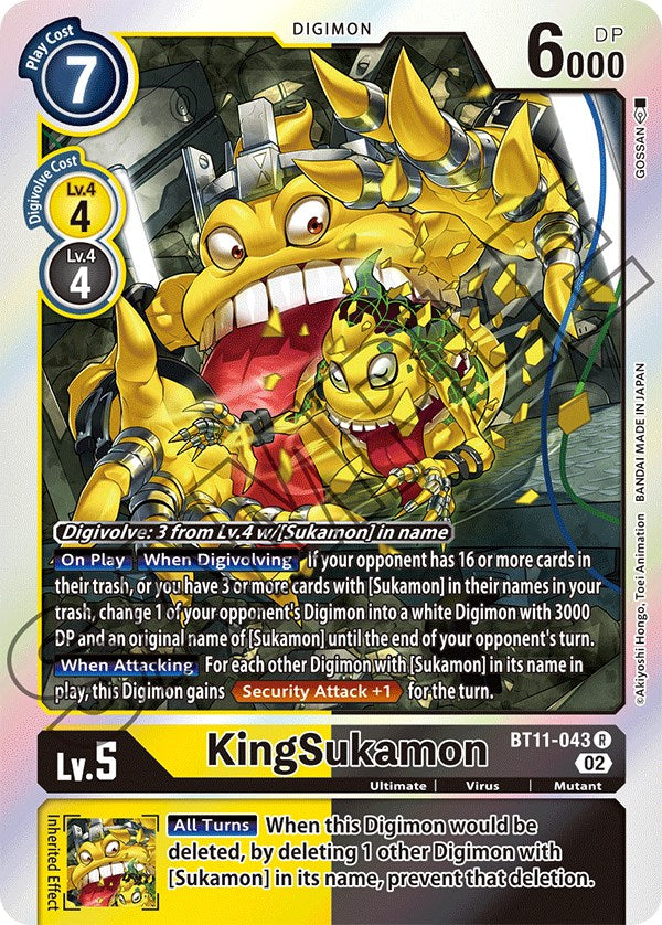 KingSukamon [BT11-043] [Dimensional Phase] | Shuffle n Cut Hobbies & Games