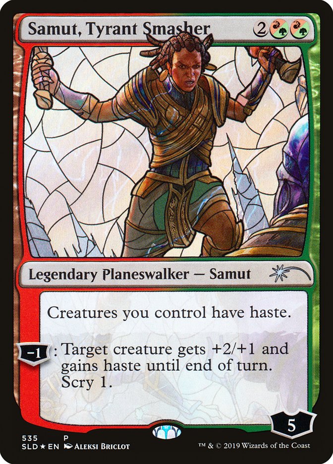 Samut, Tyrant Smasher (Stained Glass) [Secret Lair Drop Promos] | Shuffle n Cut Hobbies & Games