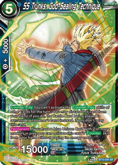 SS Trunks, God-Sealing Technique (Event Pack 08) (BT10-044) [Tournament Promotion Cards] | Shuffle n Cut Hobbies & Games