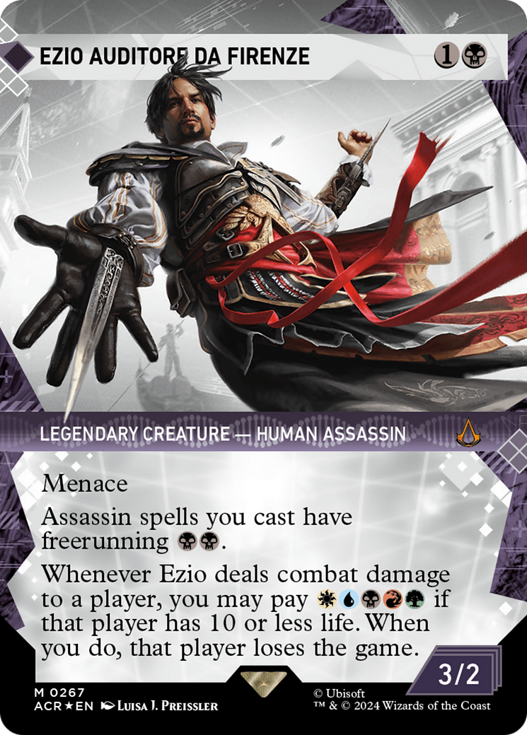 Ezio Auditore da Firenze (Showcase) (Textured Foil) [Assassin's Creed] | Shuffle n Cut Hobbies & Games