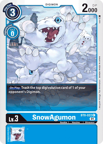 SnowAgumon [BT8-022] [New Awakening] | Shuffle n Cut Hobbies & Games