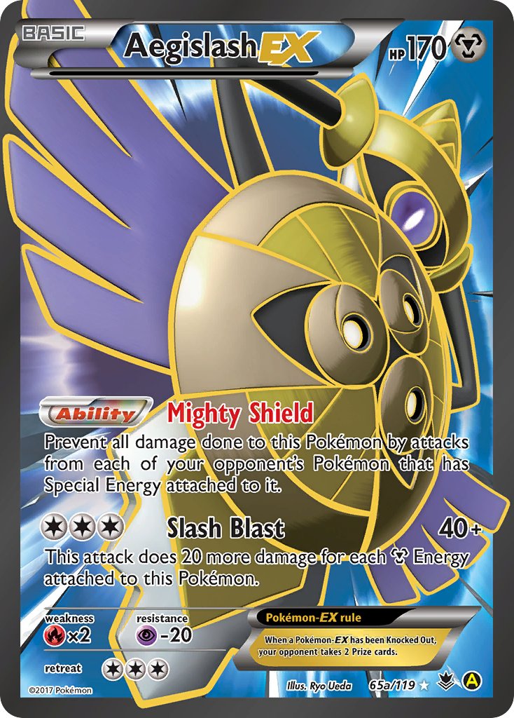 Aegislash EX (65a/119) [Alternate Art Promos] | Shuffle n Cut Hobbies & Games