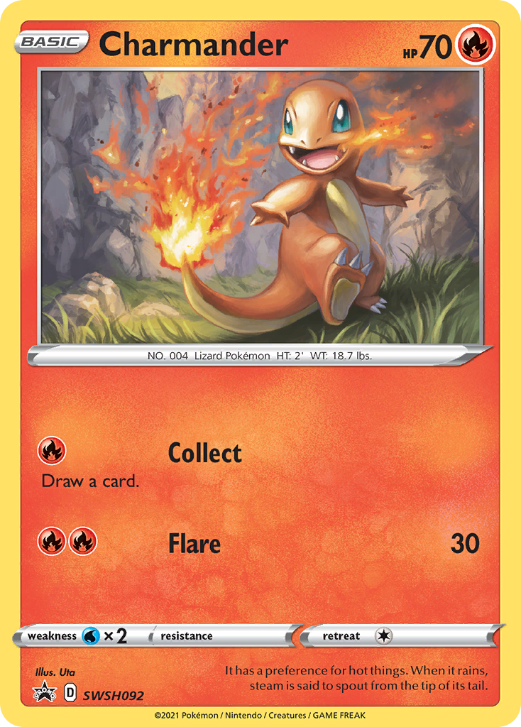 Charmander (SWSH092) [Sword & Shield: Black Star Promos] | Shuffle n Cut Hobbies & Games