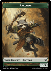 Rat // Raccoon Double-Sided Token [Bloomburrow Commander Tokens] | Shuffle n Cut Hobbies & Games