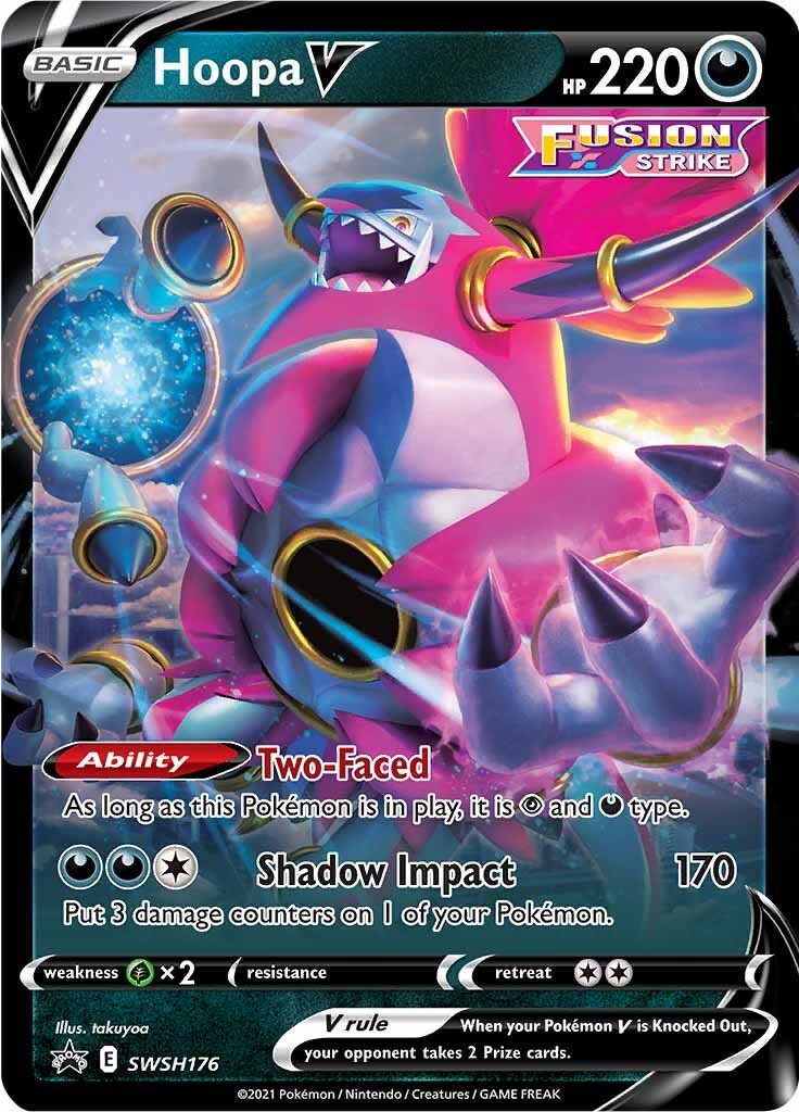 Hoopa V (SWSH176) (Jumbo Card) [Sword & Shield: Black Star Promos] | Shuffle n Cut Hobbies & Games