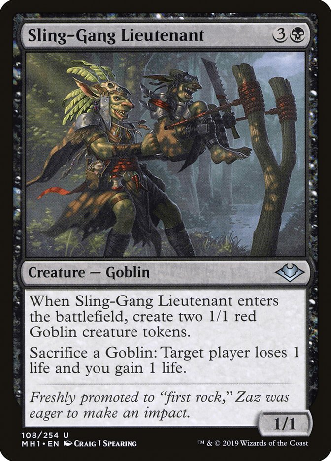 Sling-Gang Lieutenant [Modern Horizons] | Shuffle n Cut Hobbies & Games