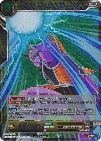 Ginyu, The Reliable Captain (Foil) (P-019) [Promotion Cards] | Shuffle n Cut Hobbies & Games