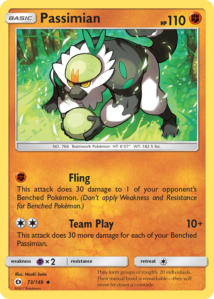 Passimian (73/149) [Sun & Moon: Base Set] | Shuffle n Cut Hobbies & Games