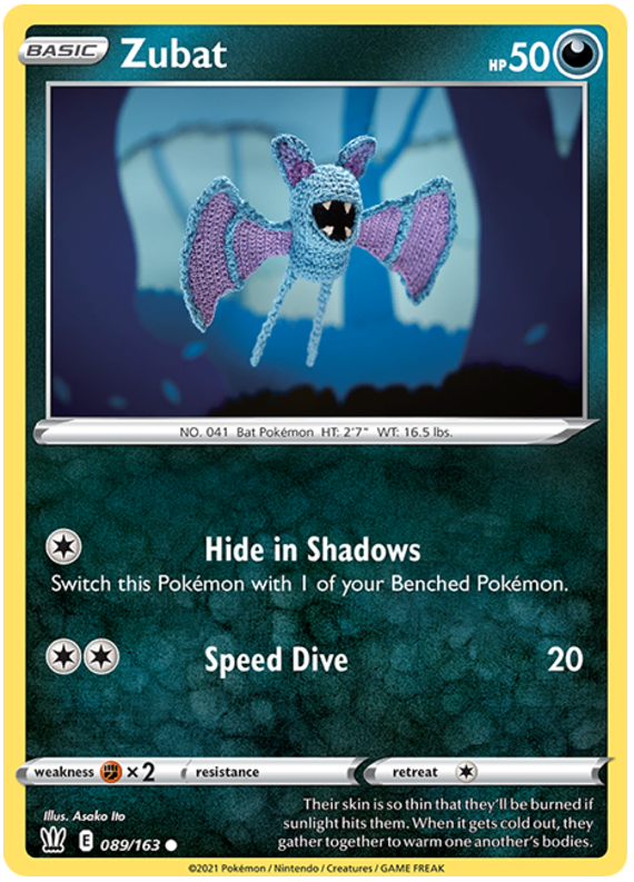 Zubat (089/163) [Sword & Shield: Battle Styles] | Shuffle n Cut Hobbies & Games