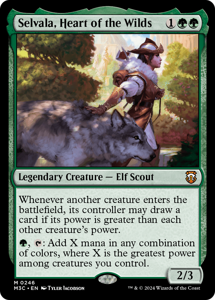 Selvala, Heart of the Wilds (Ripple Foil) [Modern Horizons 3 Commander] | Shuffle n Cut Hobbies & Games