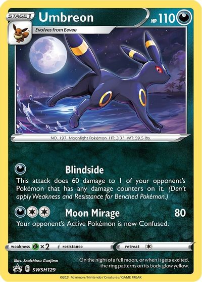 Umbreon (SWSH129) [Sword & Shield: Black Star Promos] | Shuffle n Cut Hobbies & Games