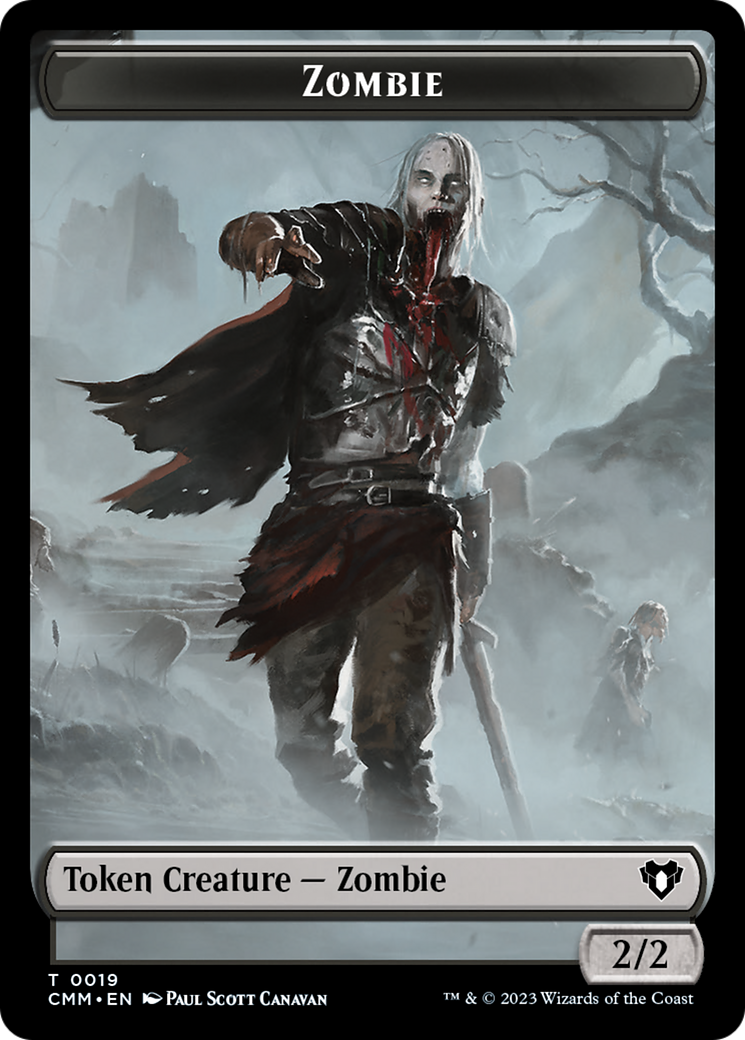 Zombie Token (19) [Commander Masters Tokens] | Shuffle n Cut Hobbies & Games