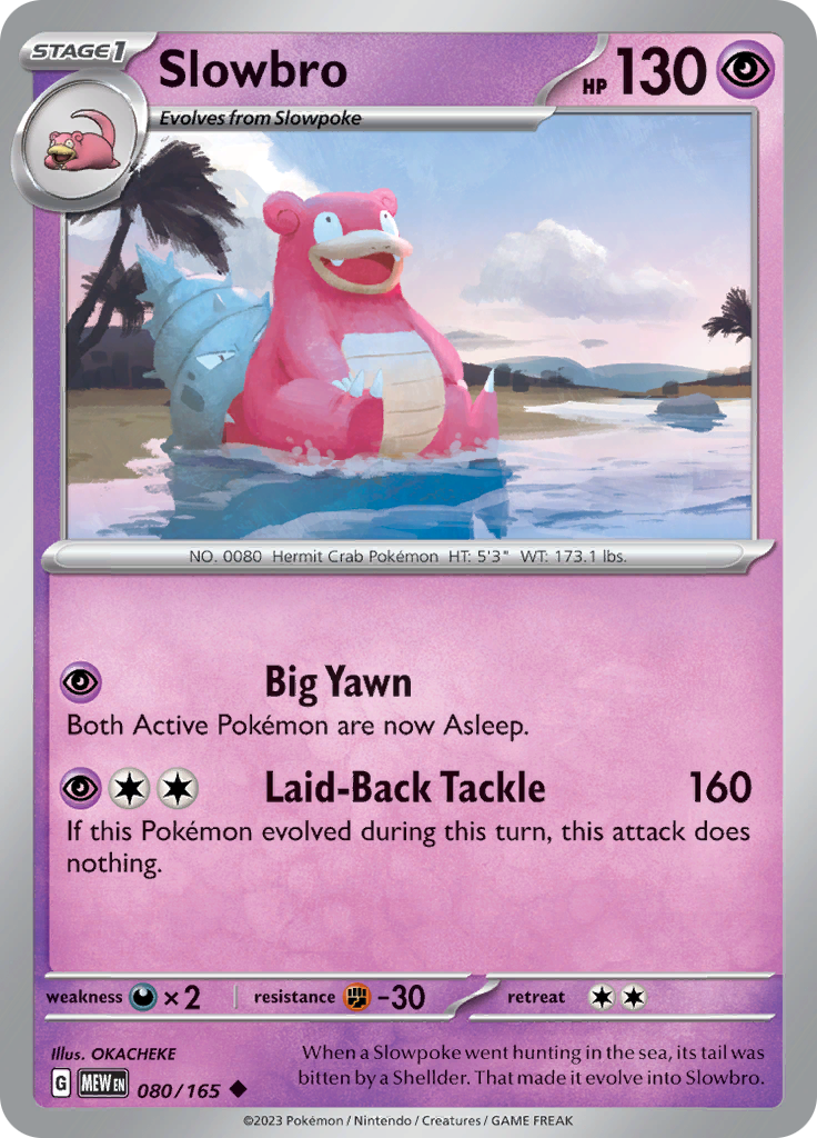 Slowbro (080/165) [Scarlet & Violet 151] | Shuffle n Cut Hobbies & Games