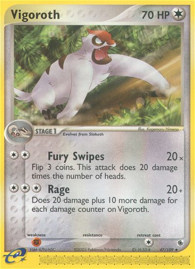 Vigoroth (47/109) [EX: Ruby & Sapphire] | Shuffle n Cut Hobbies & Games