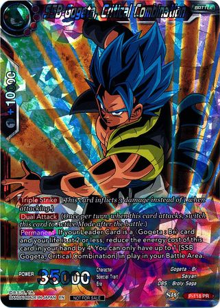 SSB Gogeta, Critical Combination (P-118) [Promotion Cards] | Shuffle n Cut Hobbies & Games