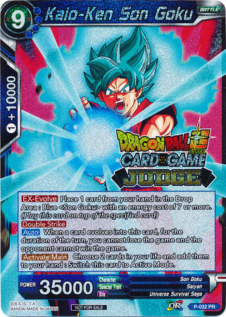 Kaio-Ken Son Goku (P-032) [Judge Promotion Cards] | Shuffle n Cut Hobbies & Games