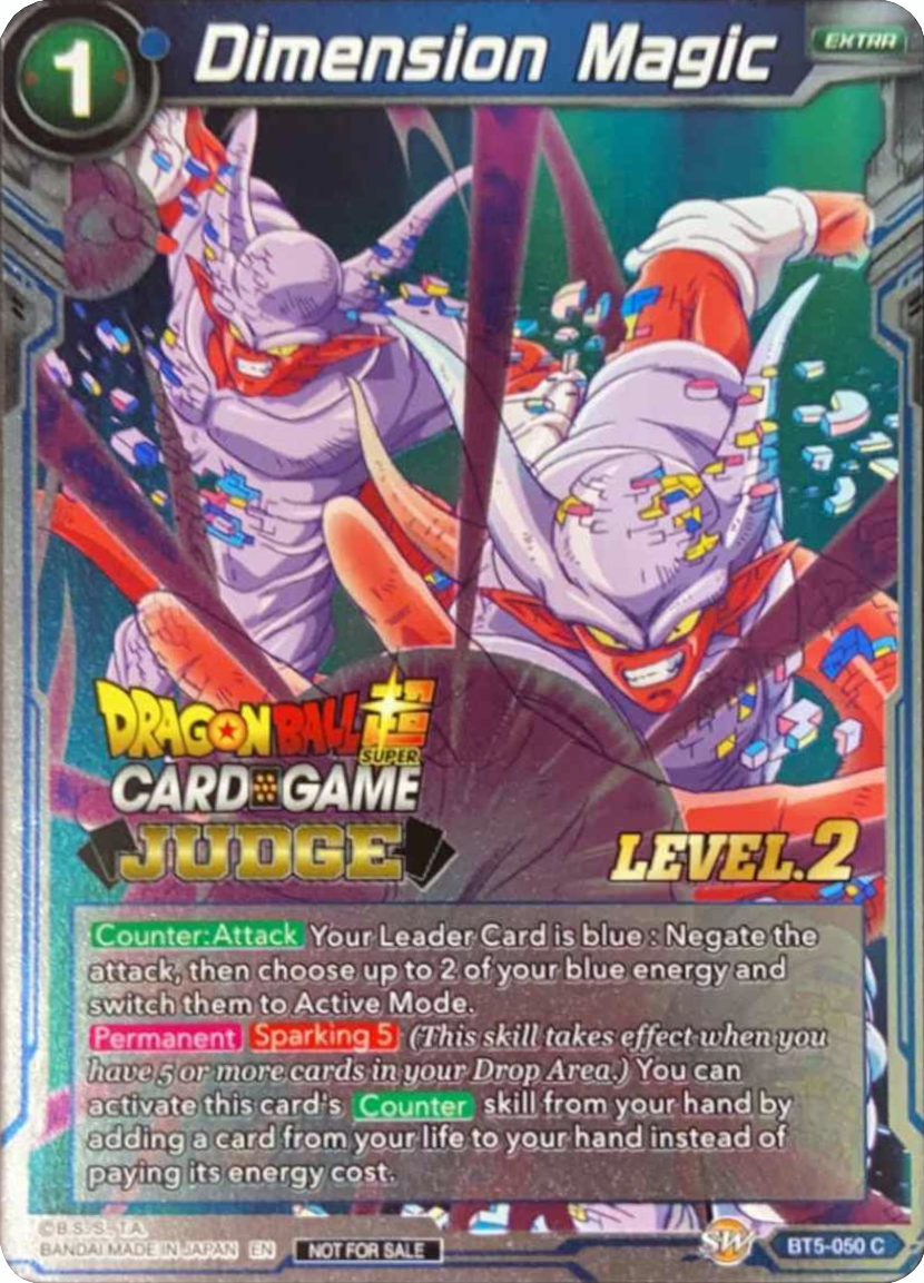 Dimension Magic (Level 2) (BT5-050) [Judge Promotion Cards] | Shuffle n Cut Hobbies & Games