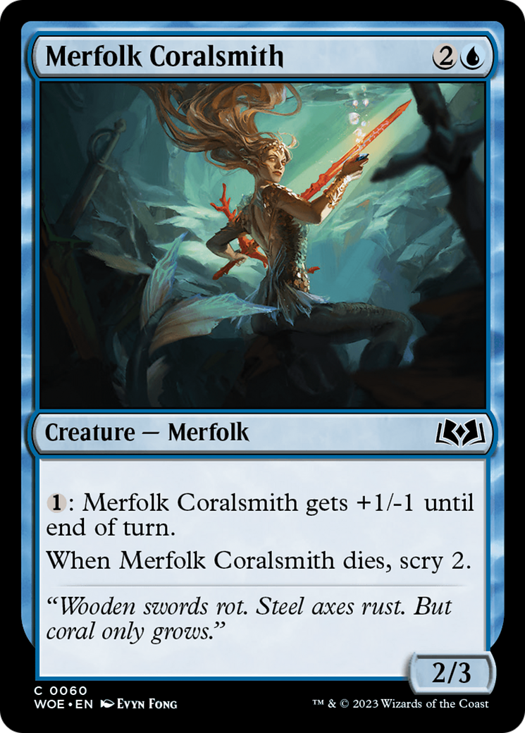 Merfolk Coralsmith [Wilds of Eldraine] | Shuffle n Cut Hobbies & Games