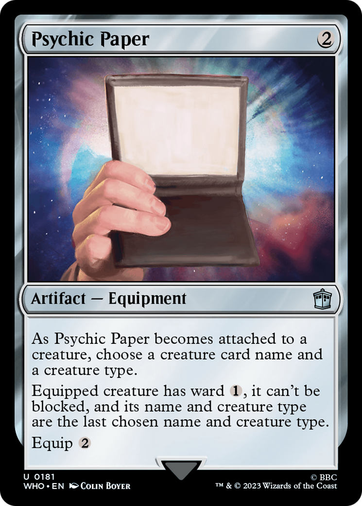 Psychic Paper [Doctor Who] | Shuffle n Cut Hobbies & Games