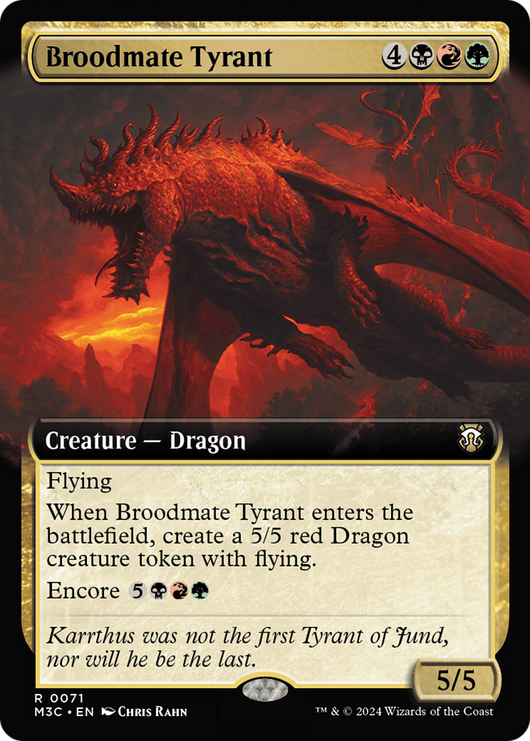 Broodmate Tyrant (Extended Art) [Modern Horizons 3 Commander] | Shuffle n Cut Hobbies & Games