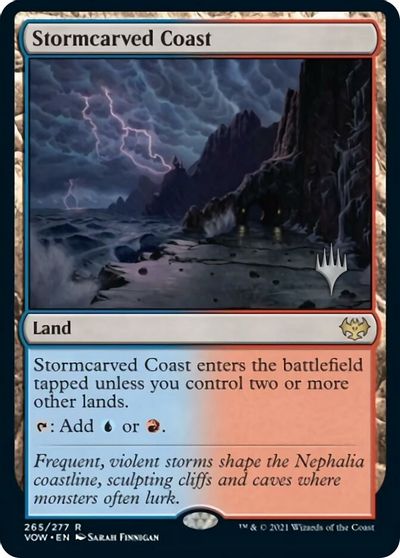 Stormcarved Coast (Promo Pack) [Innistrad: Crimson Vow Promos] | Shuffle n Cut Hobbies & Games