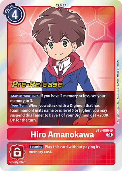 Hiro Amanokawa [BT8-086] [New Awakening Pre-Release Cards] | Shuffle n Cut Hobbies & Games