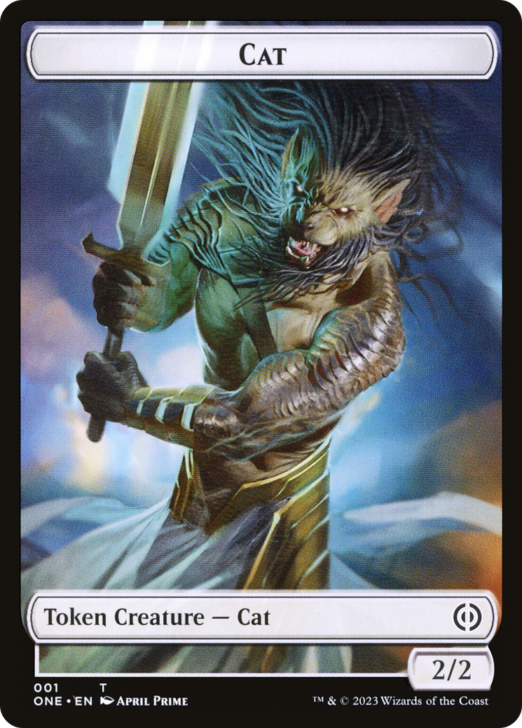 Cat Token [Phyrexia: All Will Be One Tokens] | Shuffle n Cut Hobbies & Games