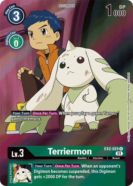 Terriermon [EX2-025] (Alternate Art) [Digital Hazard] | Shuffle n Cut Hobbies & Games