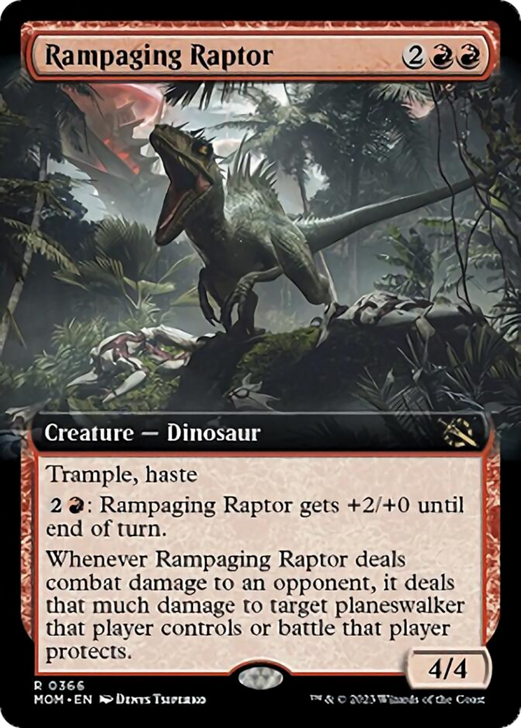 Rampaging Raptor (Extended Art) [March of the Machine] | Shuffle n Cut Hobbies & Games