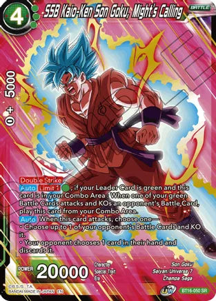 SSB Kaio-Ken Son Goku, Might's Calling (BT16-050) [Realm of the Gods] | Shuffle n Cut Hobbies & Games