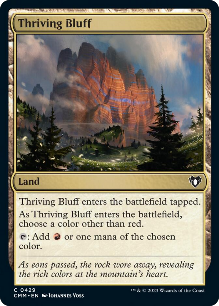 Thriving Bluff [Commander Masters] | Shuffle n Cut Hobbies & Games