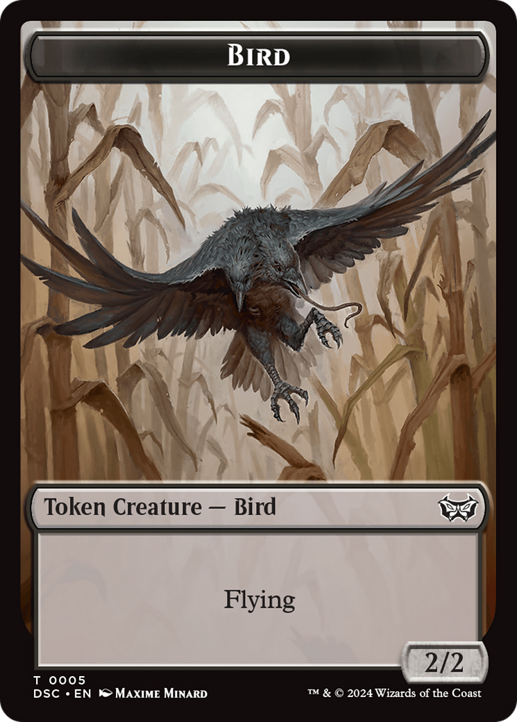 Elemental // Bird Double-Sided Token [Duskmourn: House of Horror Commander Tokens] | Shuffle n Cut Hobbies & Games