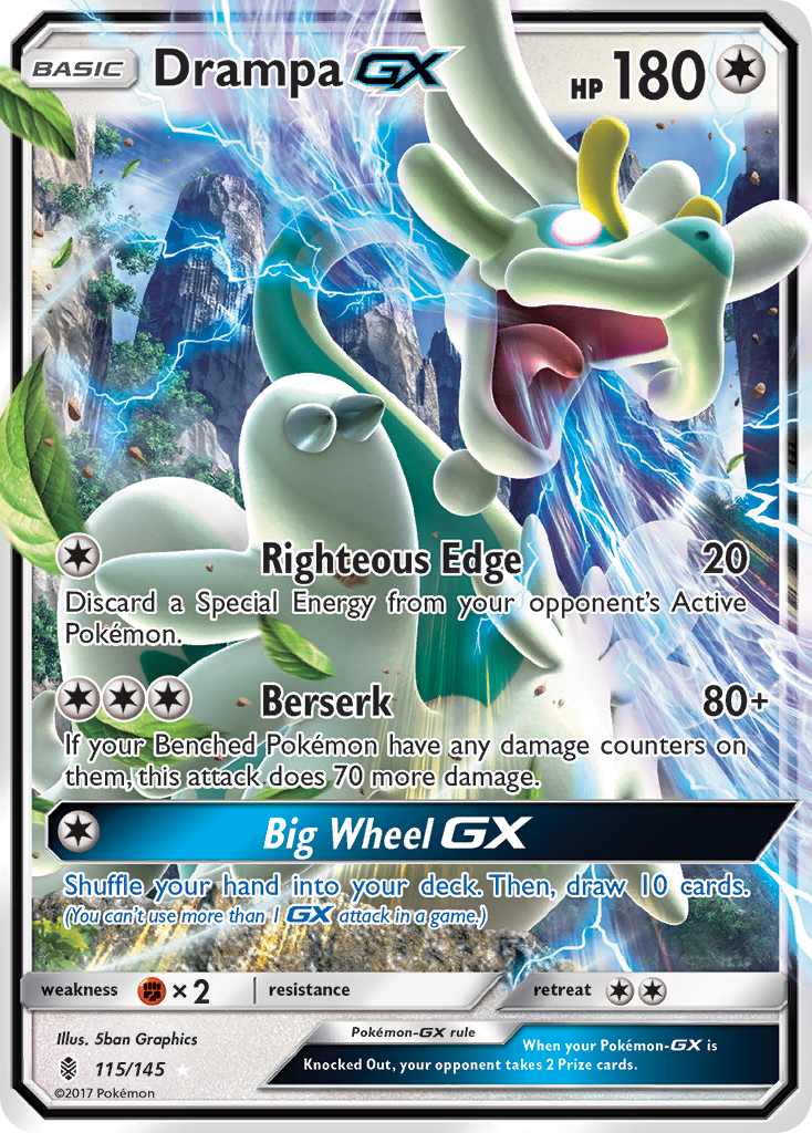 Drampa GX (115/145) [Sun & Moon: Guardians Rising] | Shuffle n Cut Hobbies & Games