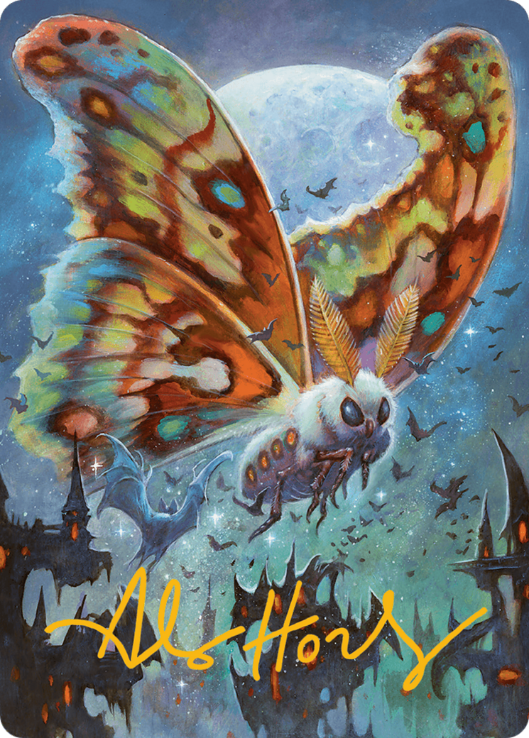 Luminous Broodmoth Art Card (Gold-Stamped Signature) [Bloomburrow Art Series] | Shuffle n Cut Hobbies & Games