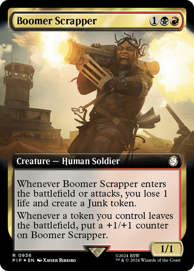 Boomer Scrapper (Extended Art) (Surge Foil) [Fallout] | Shuffle n Cut Hobbies & Games